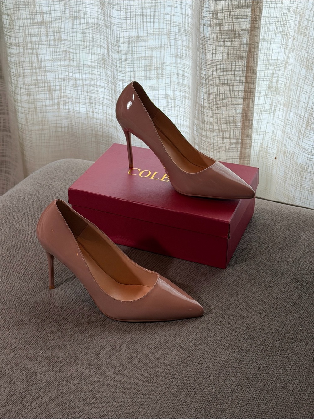 Blush Pointed-Toe Stiletto Pumps